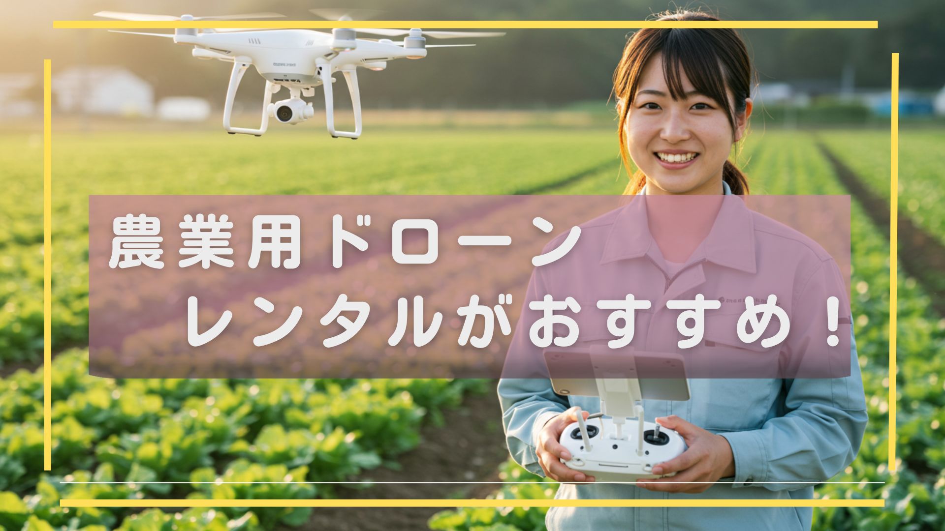 農業ドローンレンタル徹底解説