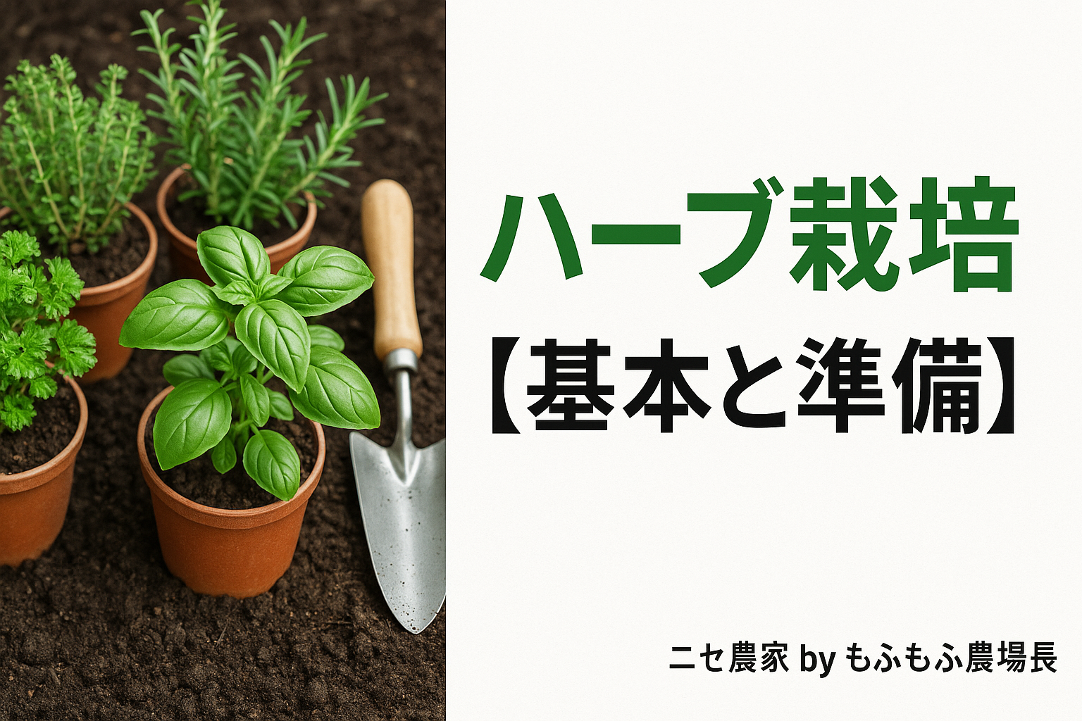 ハーブ栽培【基本と準備】