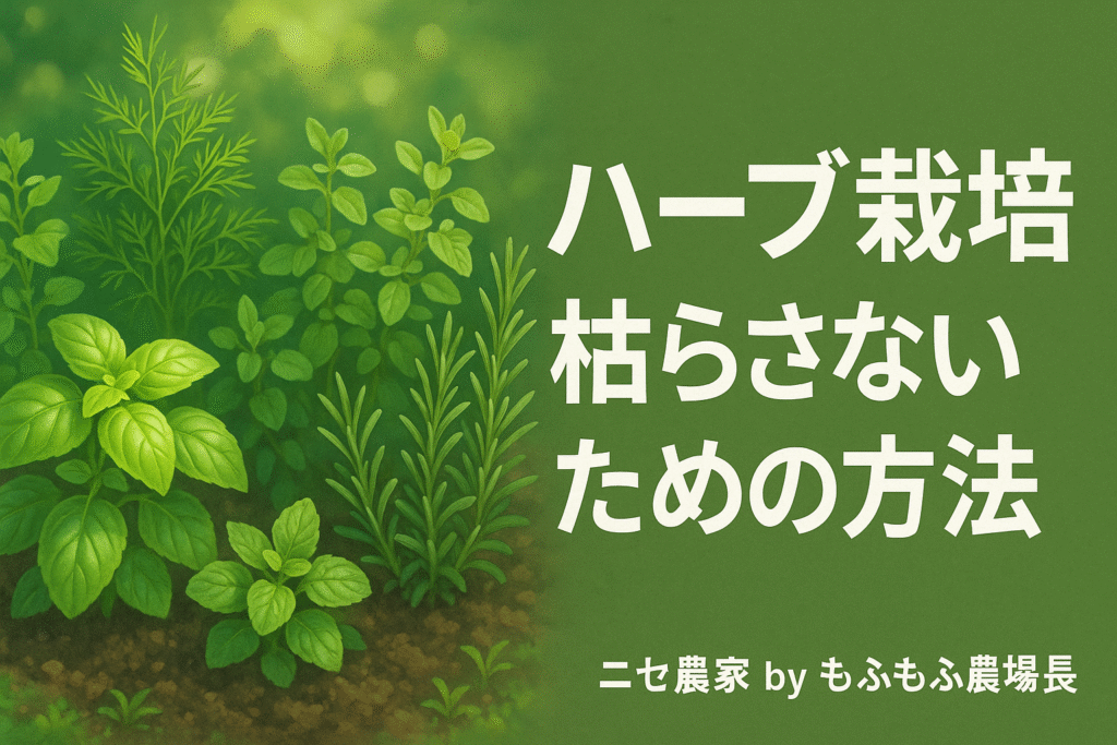 ハーブ栽培枯らさないための方法