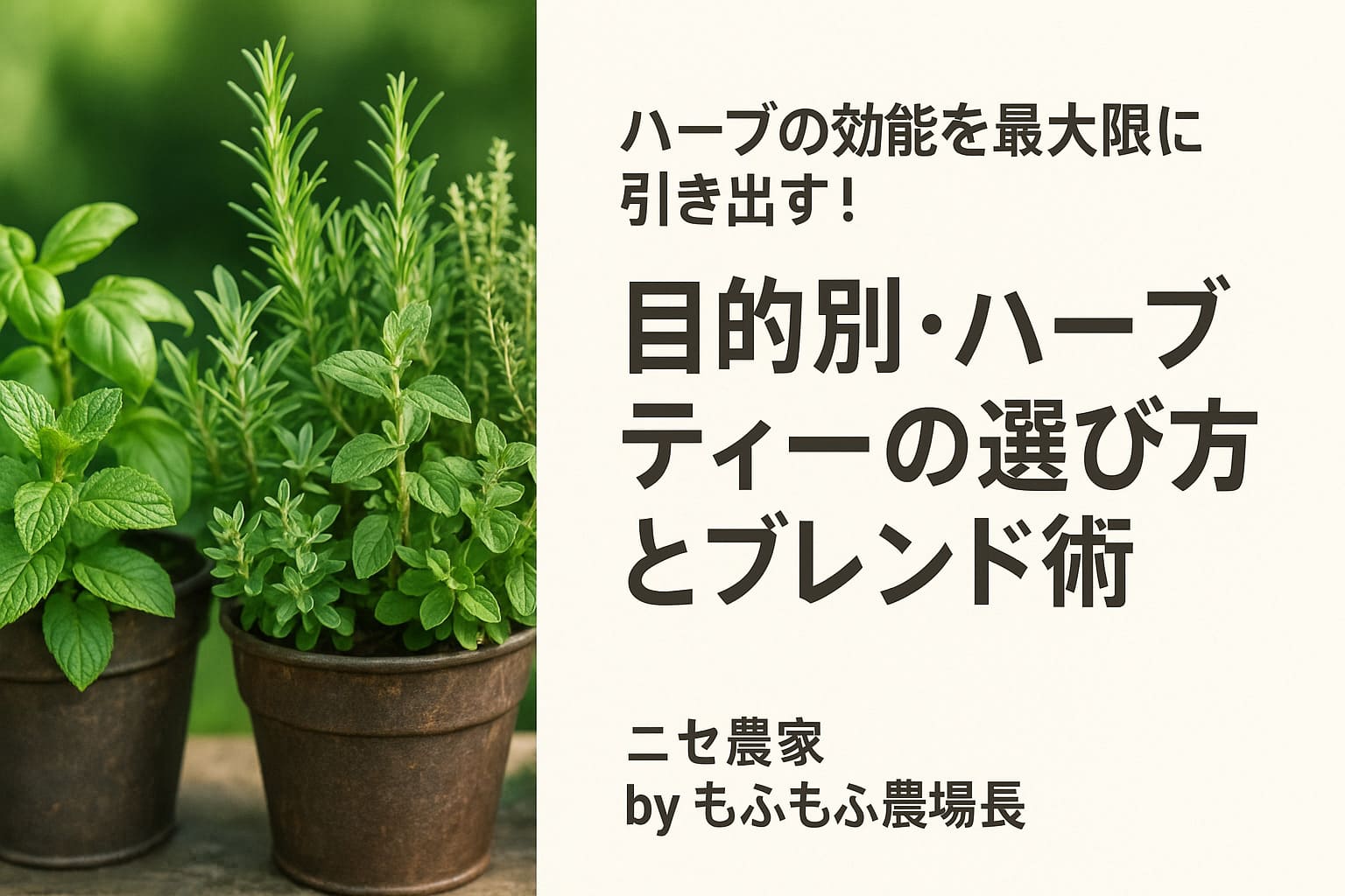 ハーブの効能を最大限に引き出す！目的別・ハーブティーの選び方とブレンド術