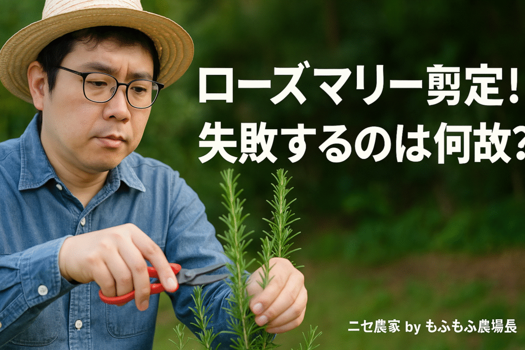 なぜ失敗する?ローズマリー剪定の落とし穴