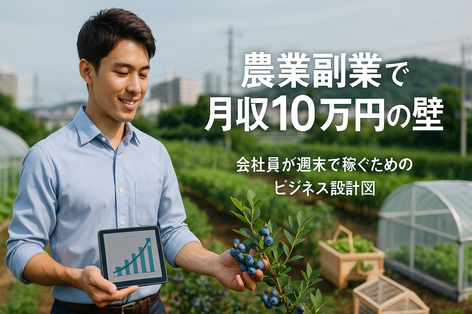 【月収10万円の壁】会社員が週末農業で稼ぐための「ビジネス設計図」と失敗しない初期費用戦略