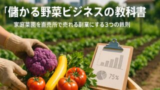 【ニセ農家流】儲かる野菜ビジネスの教科書！家庭菜園を「直売所で売れる副業」にする3つの鉄則
