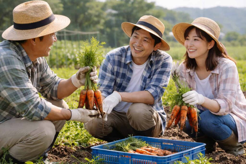 体験農業と週末農業手伝い