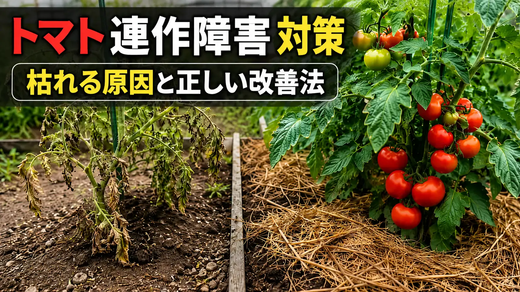 トマトの連作障害対策！枯れる原因と正しい改善法とは？
