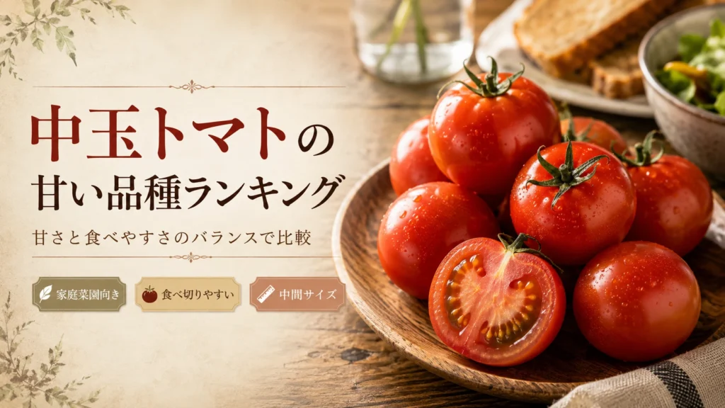 中玉トマトの甘い品種ランキング